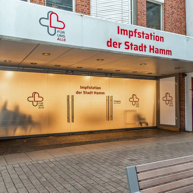 Die Impfstation in der Weststraße Hamm.