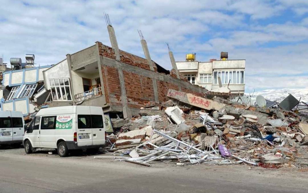 eingestürtzes Haus