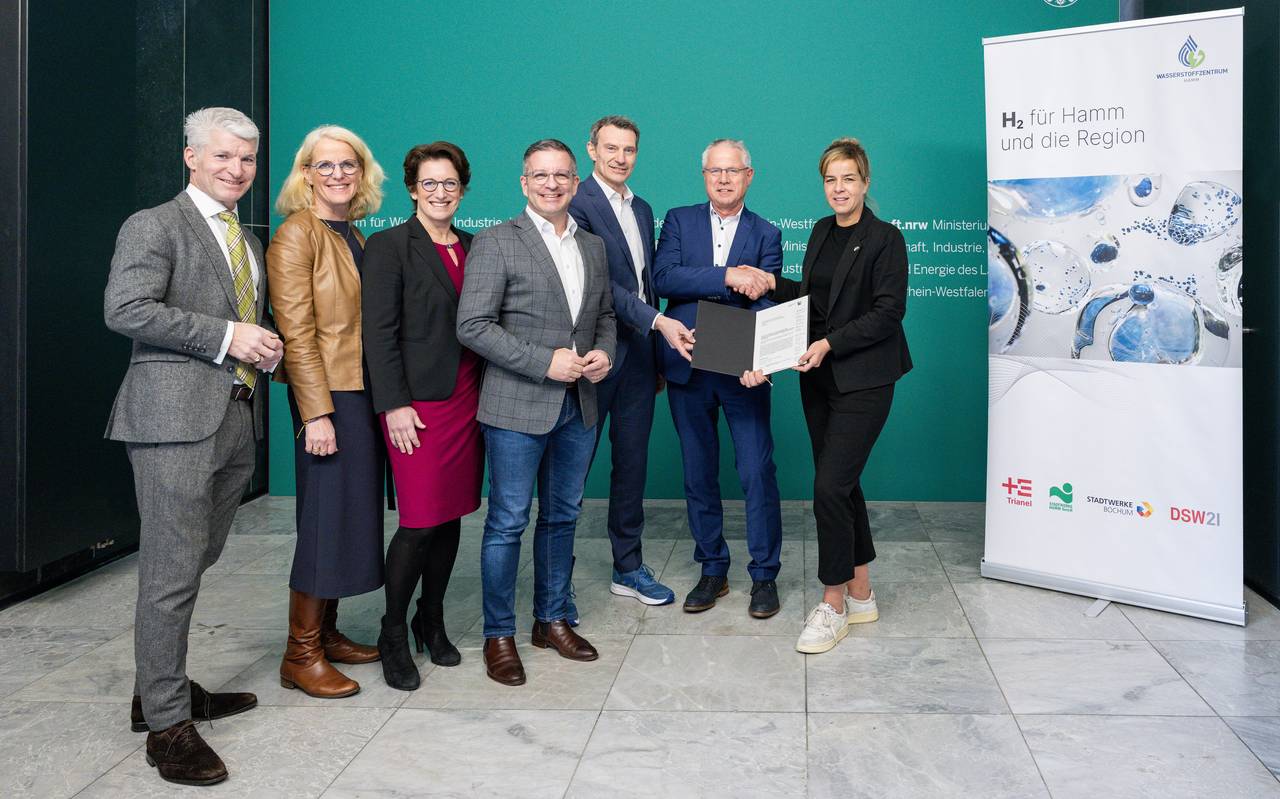 Bescheidübergabe Wasserstoff Förderung