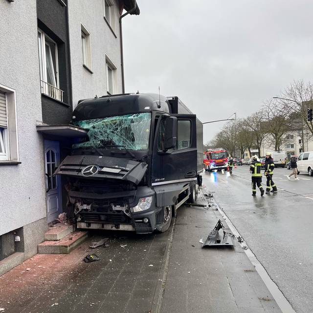 LKW Unfall Heessener Straße Hamm