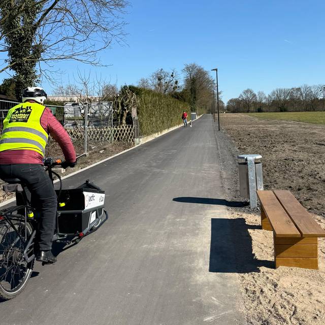 Der neu gestaltete Dunantweg will Fahrradfahrer mit vielen neuen Überarbeitungen locken.