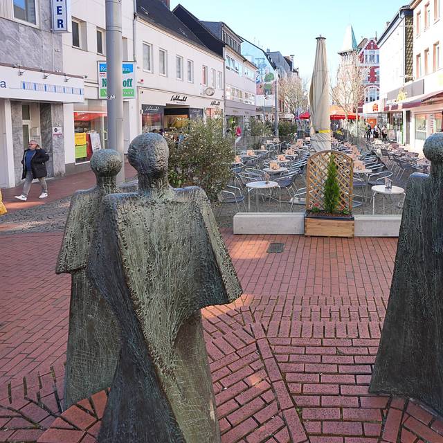 Blick auf die Fußgängerzone in Hamm