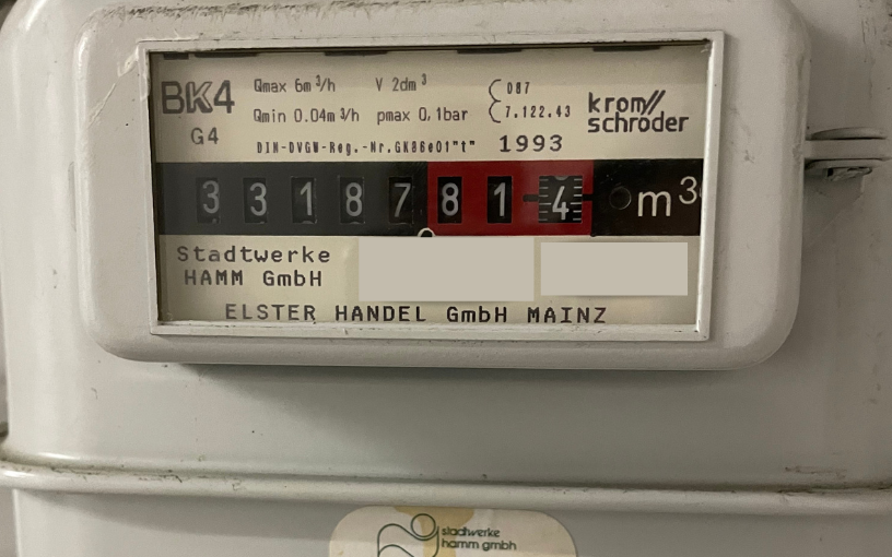 Symbolbild: Gaszähler Stadtwerke
