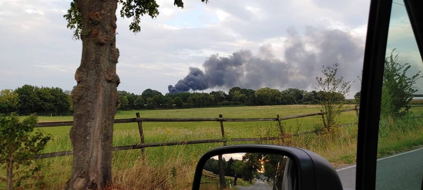 Brand auf der Rathenaustraße