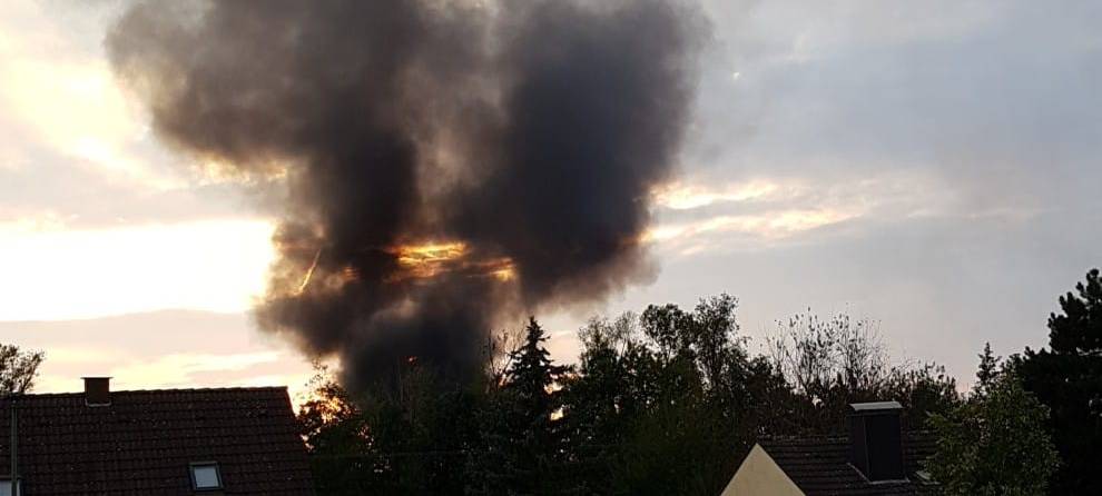 Brand auf der Rathenaustraße