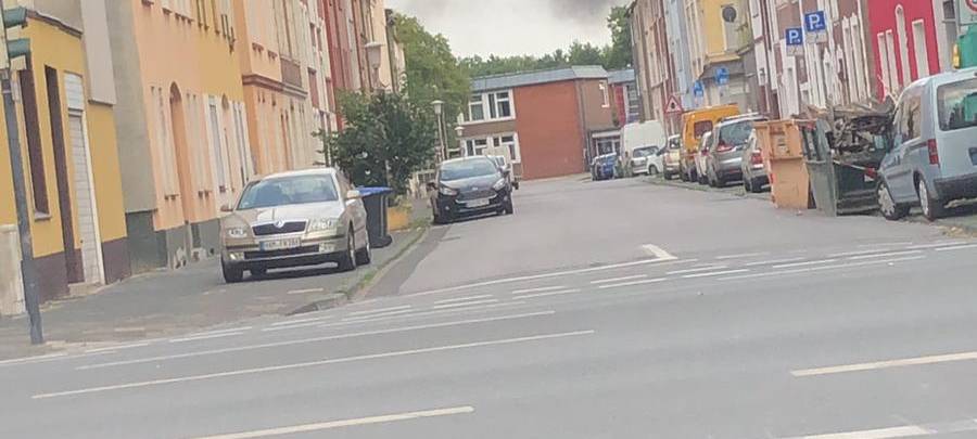 Brand auf der Rathenaustraße