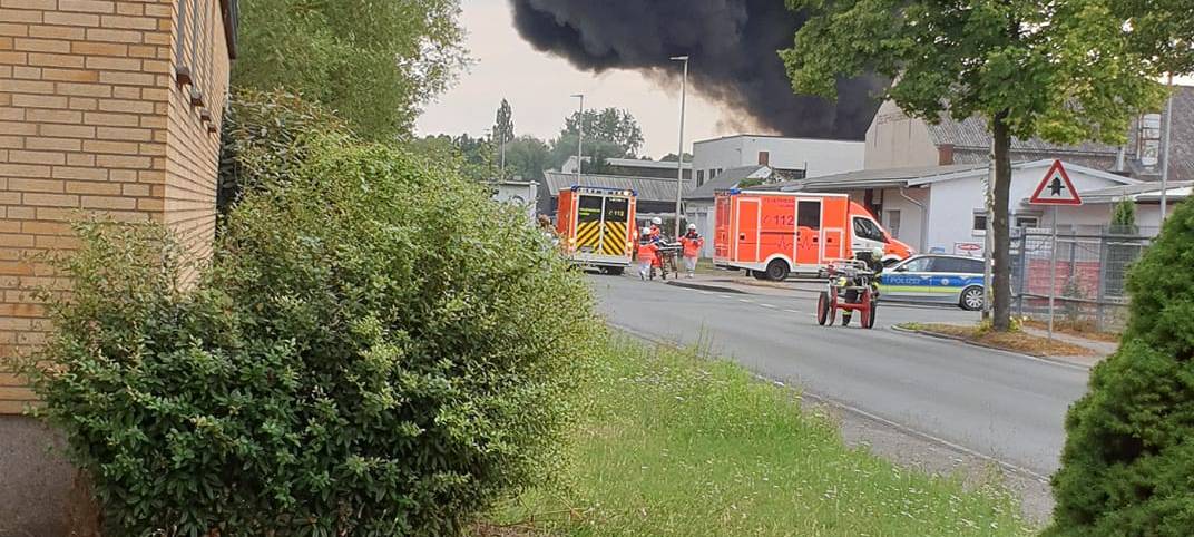 Brand auf der Rathenaustraße