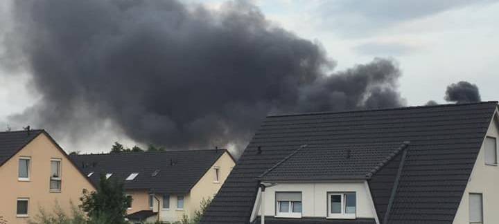 Brand auf der Rathenaustraße