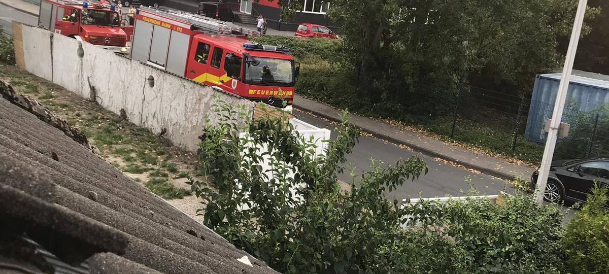 Brand auf der Rathenaustraße