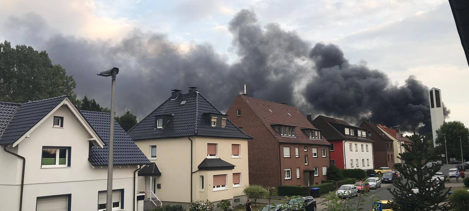 Brand auf der Rathenaustraße