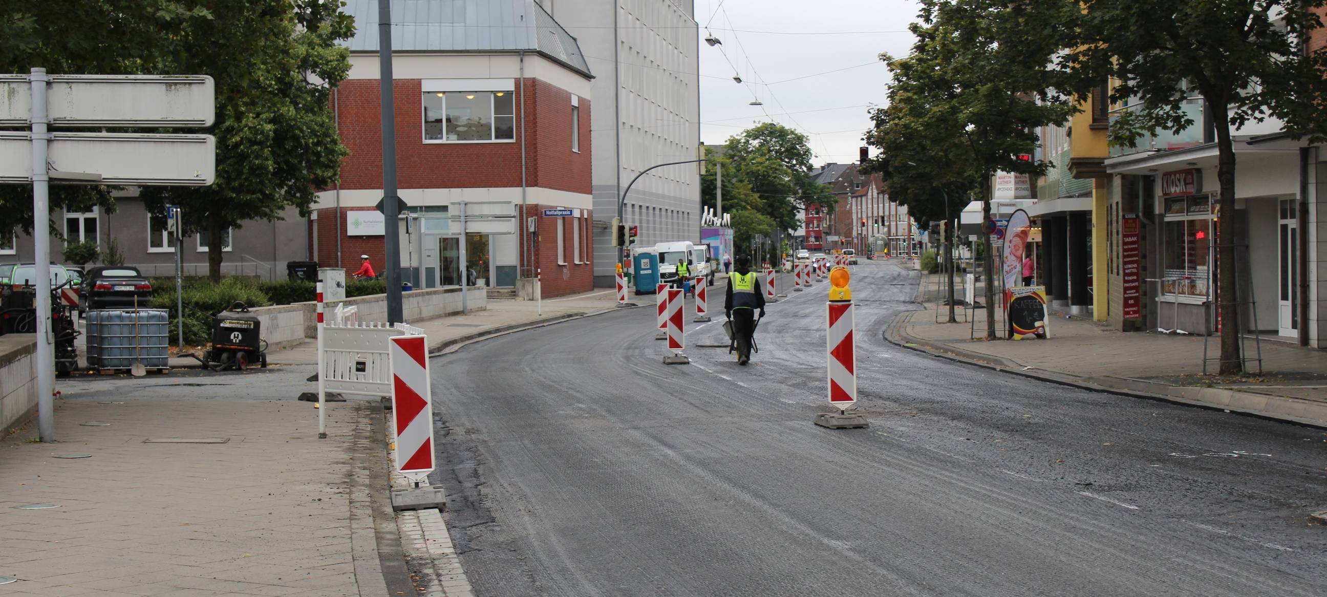 Bauarbeiten auf der Sternstraße