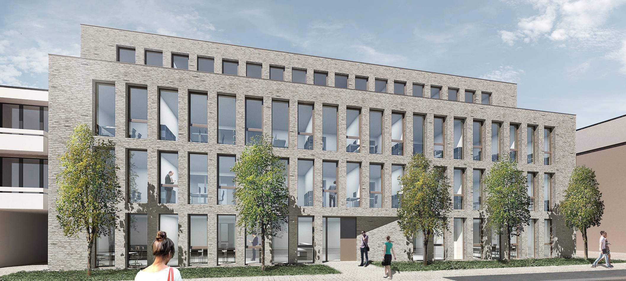 Neues Bürogebäude in der Innenstadt