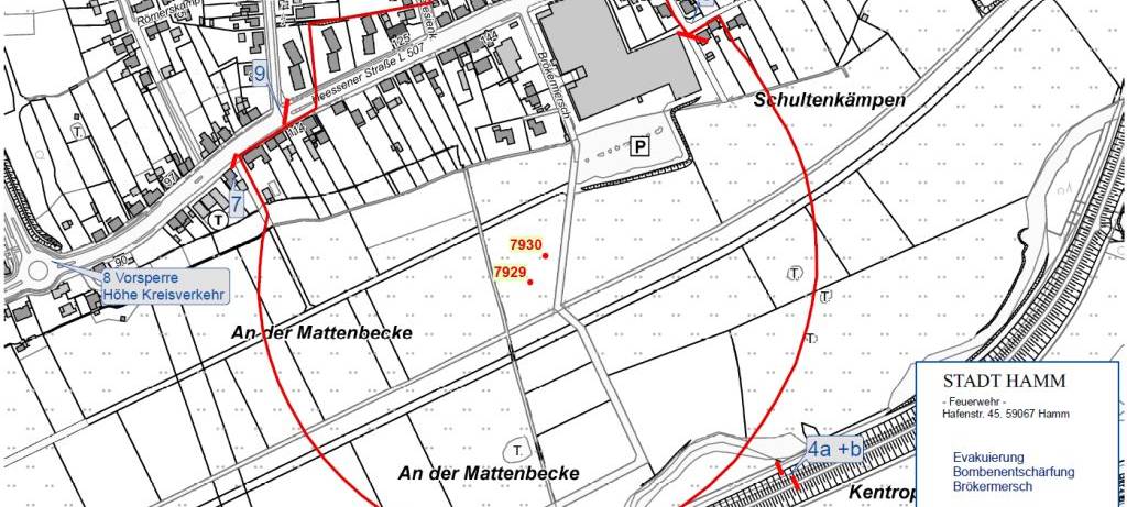 Bombe in Heessen entschärft