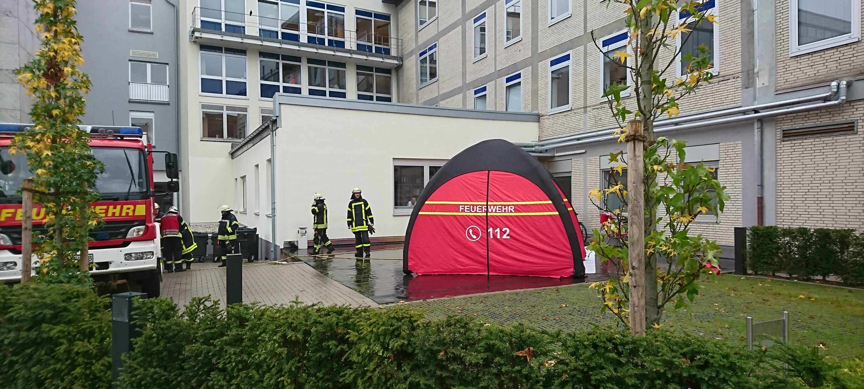 ABC-Großübung der Feuerwehr in Hamm