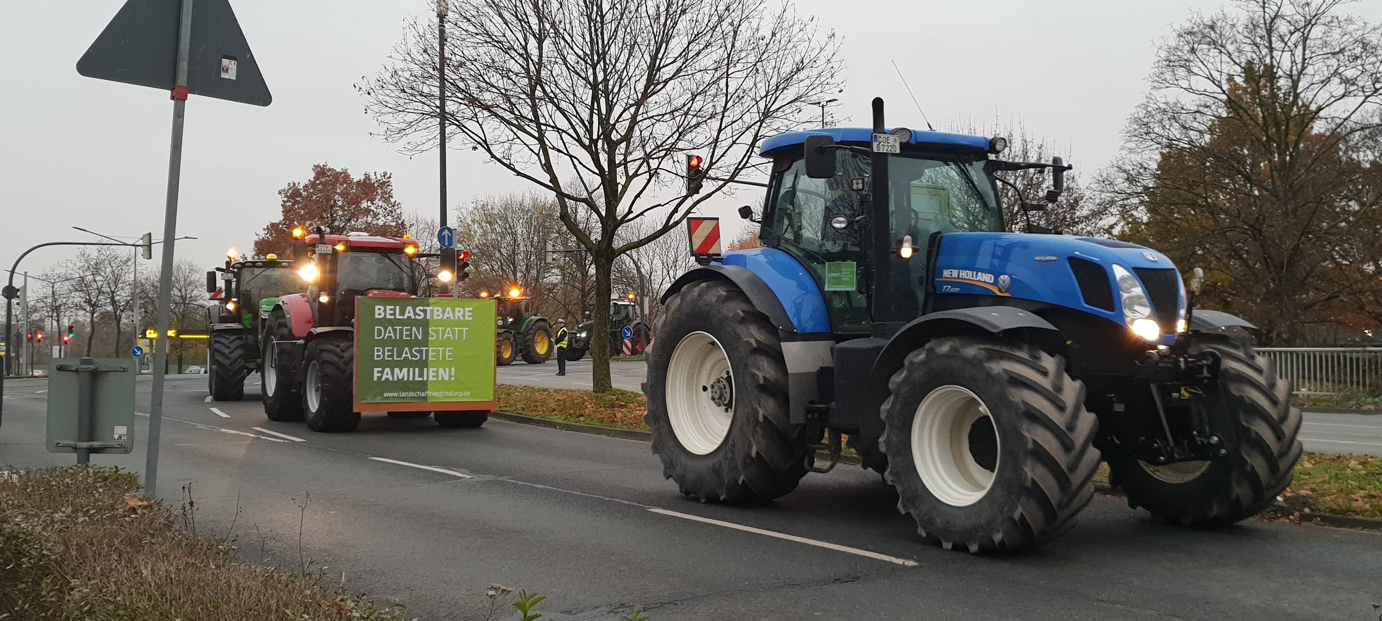 Protest-Fahrt der Landwirte
