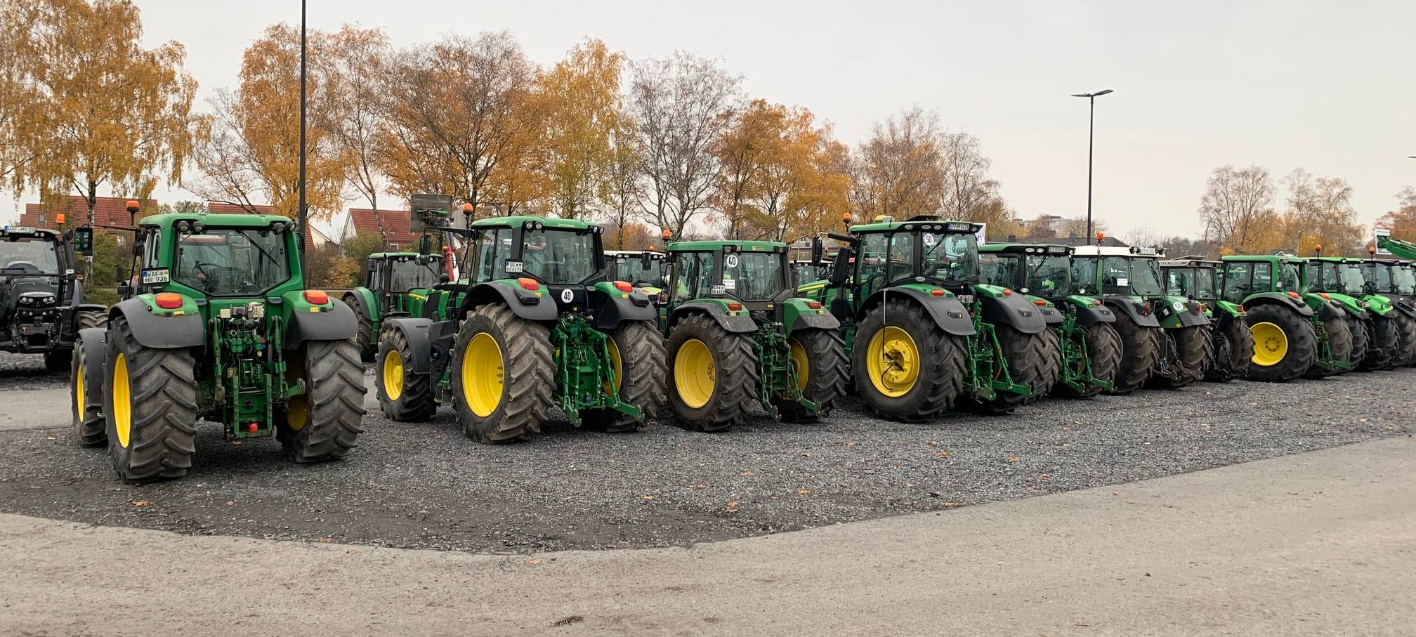 Protest-Fahrt der Landwirte