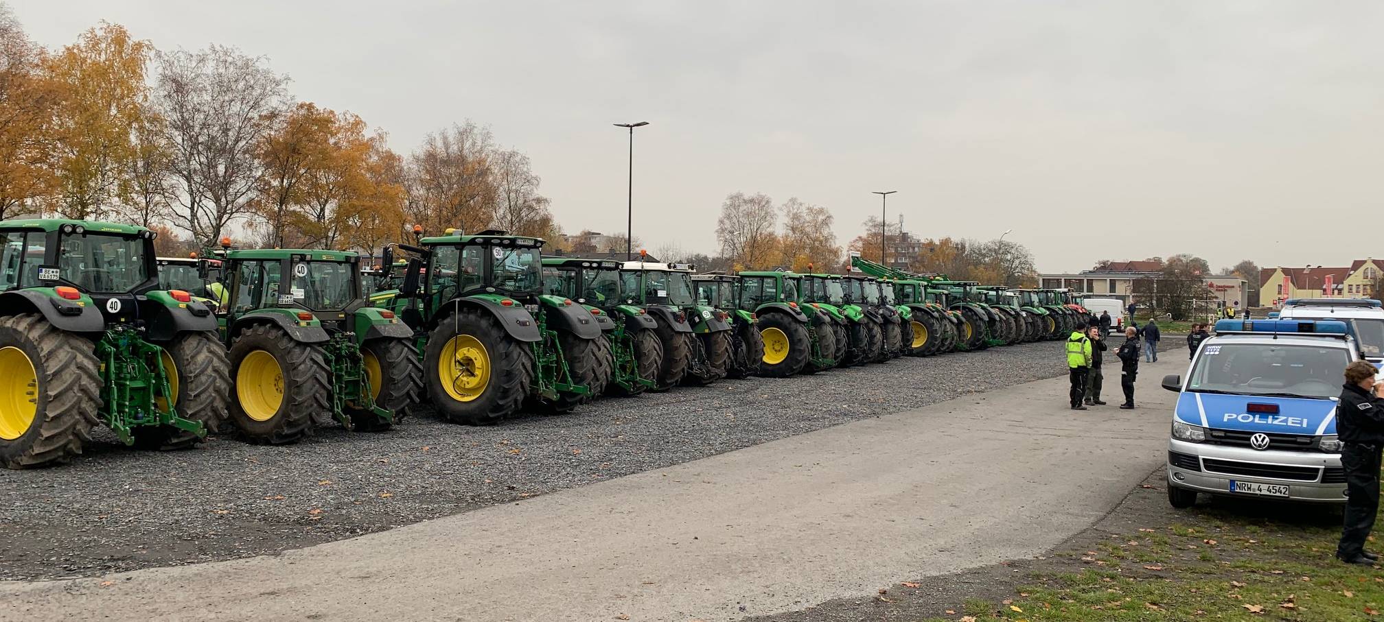 Protest-Fahrt der Landwirte