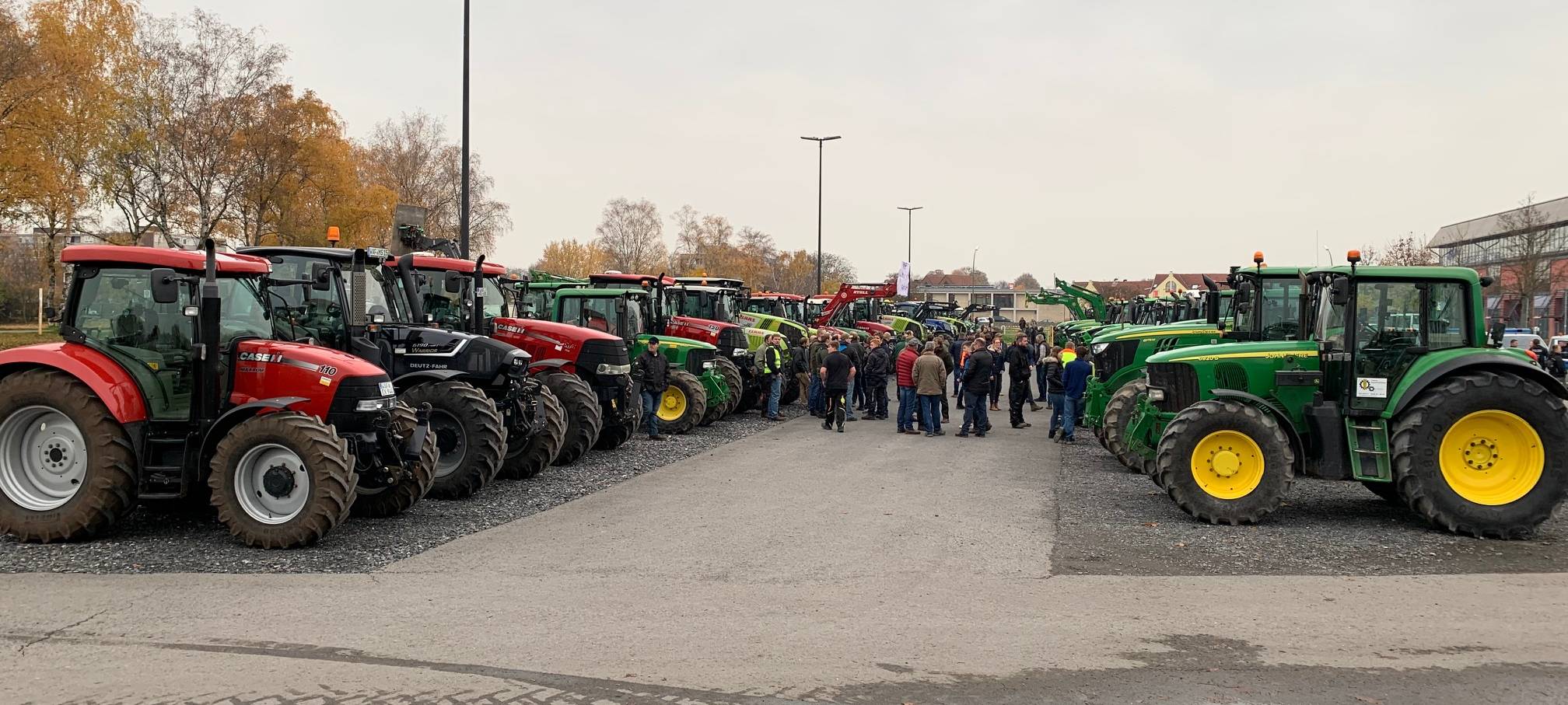 Protest-Fahrt der Landwirte