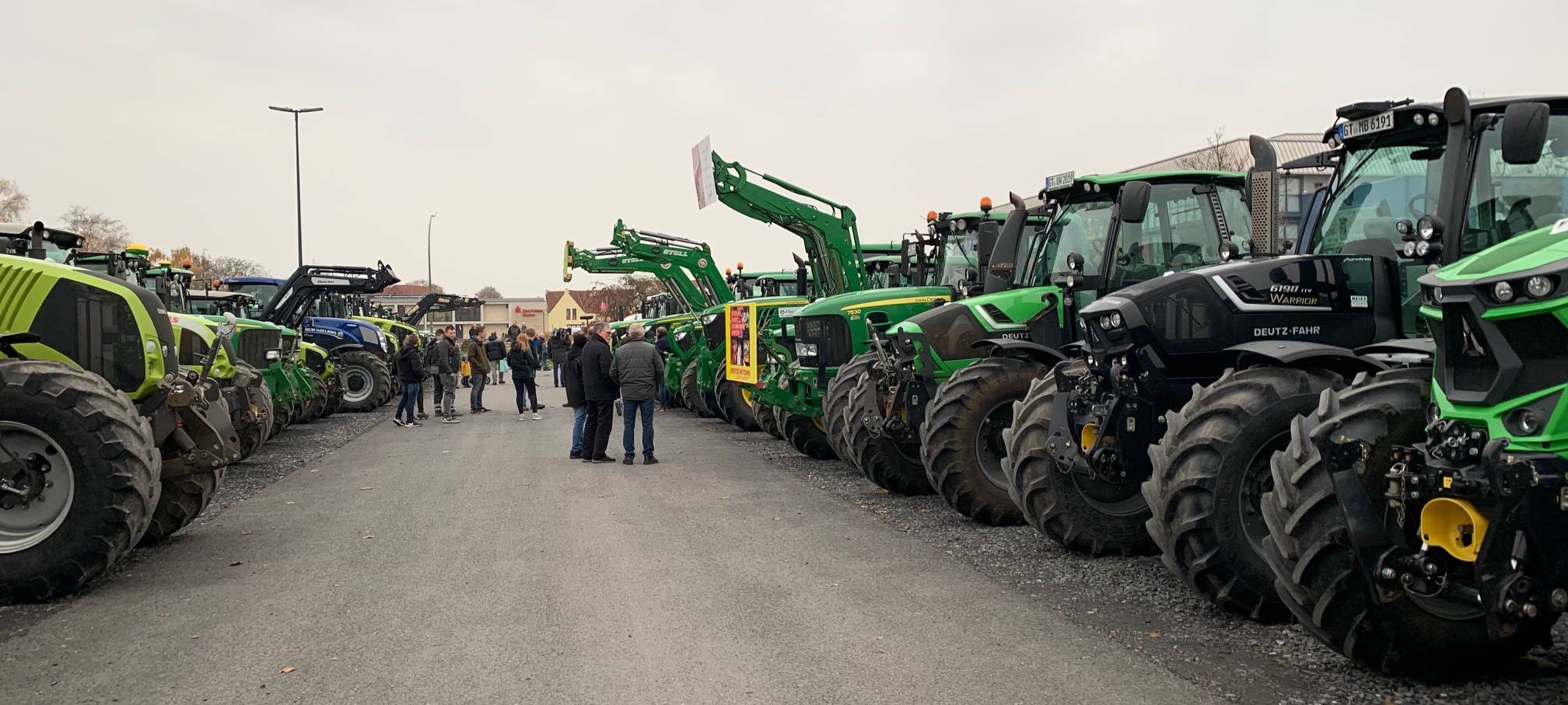 Protest-Fahrt der Landwirte