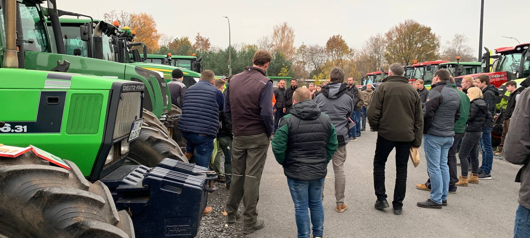 Protest-Fahrt der Landwirte