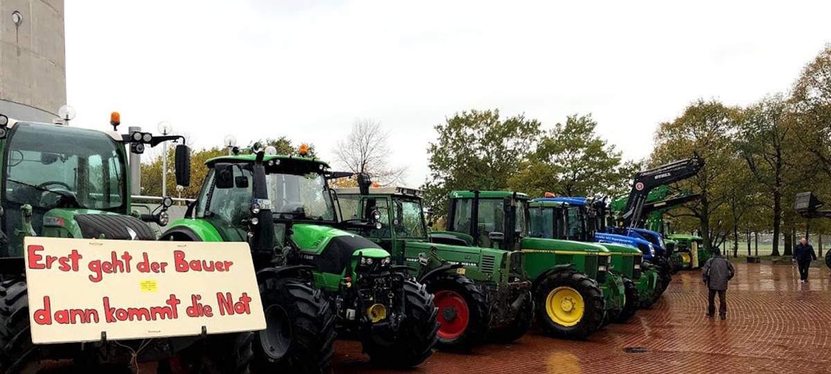 Trecker-Demo in Münster
