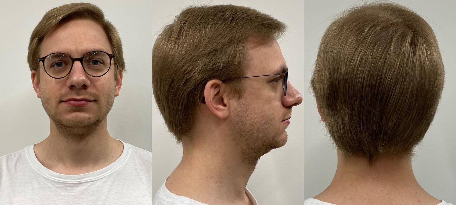 Philipp Kania beim Friseur