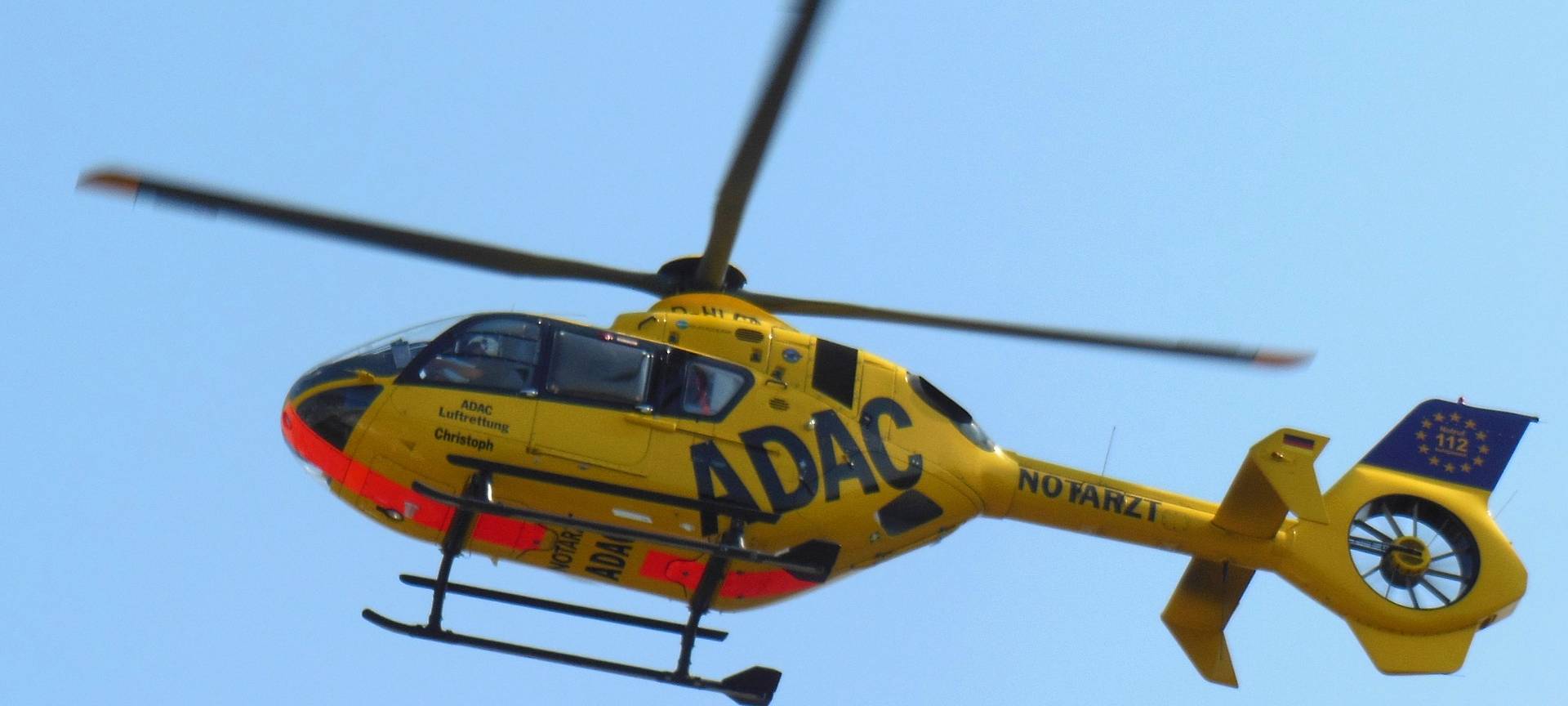 Unfall auf der A2: Rettungshubschrauber im Einsatz