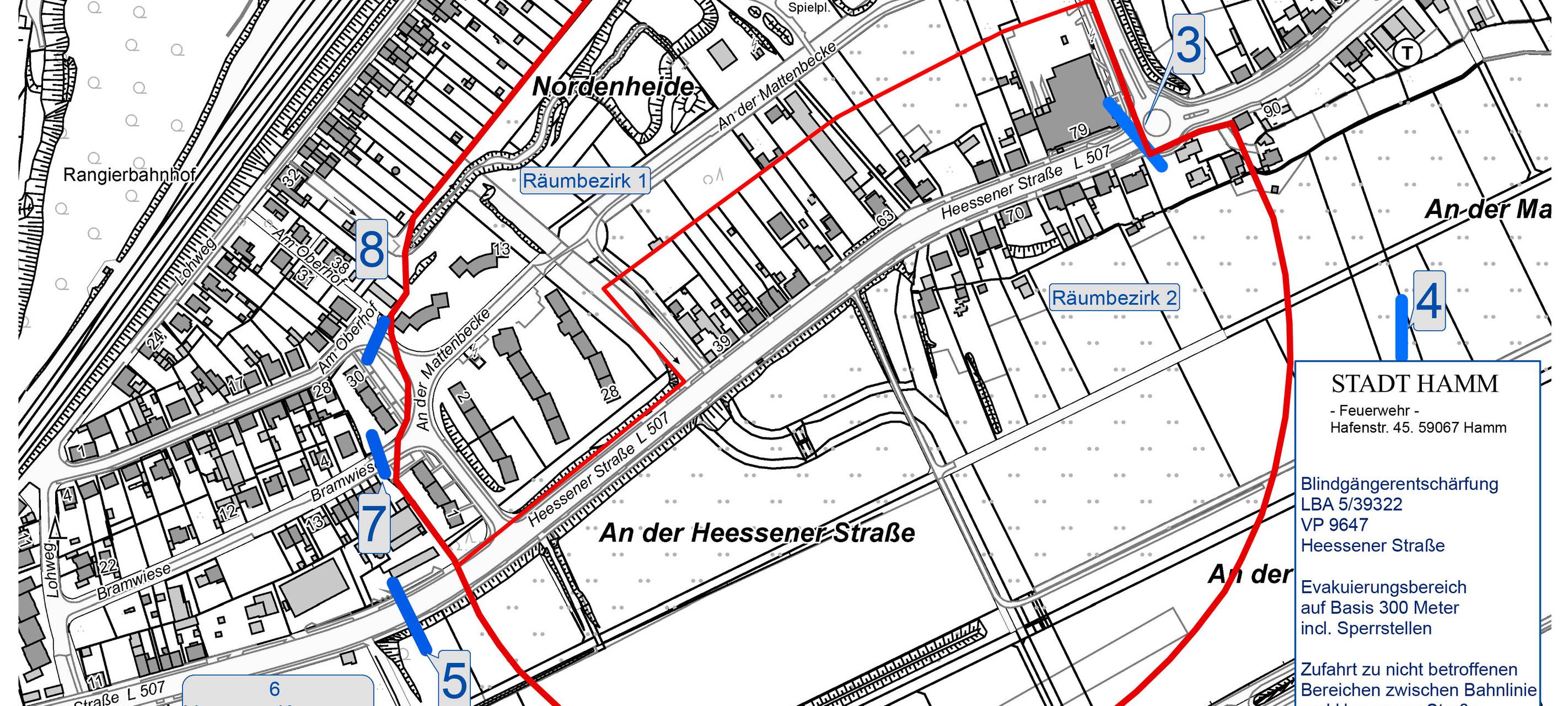Bombenfund im Hammer Norden