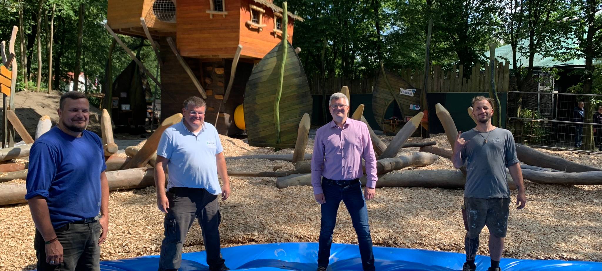 Neuer Kletterturm im Tierpark