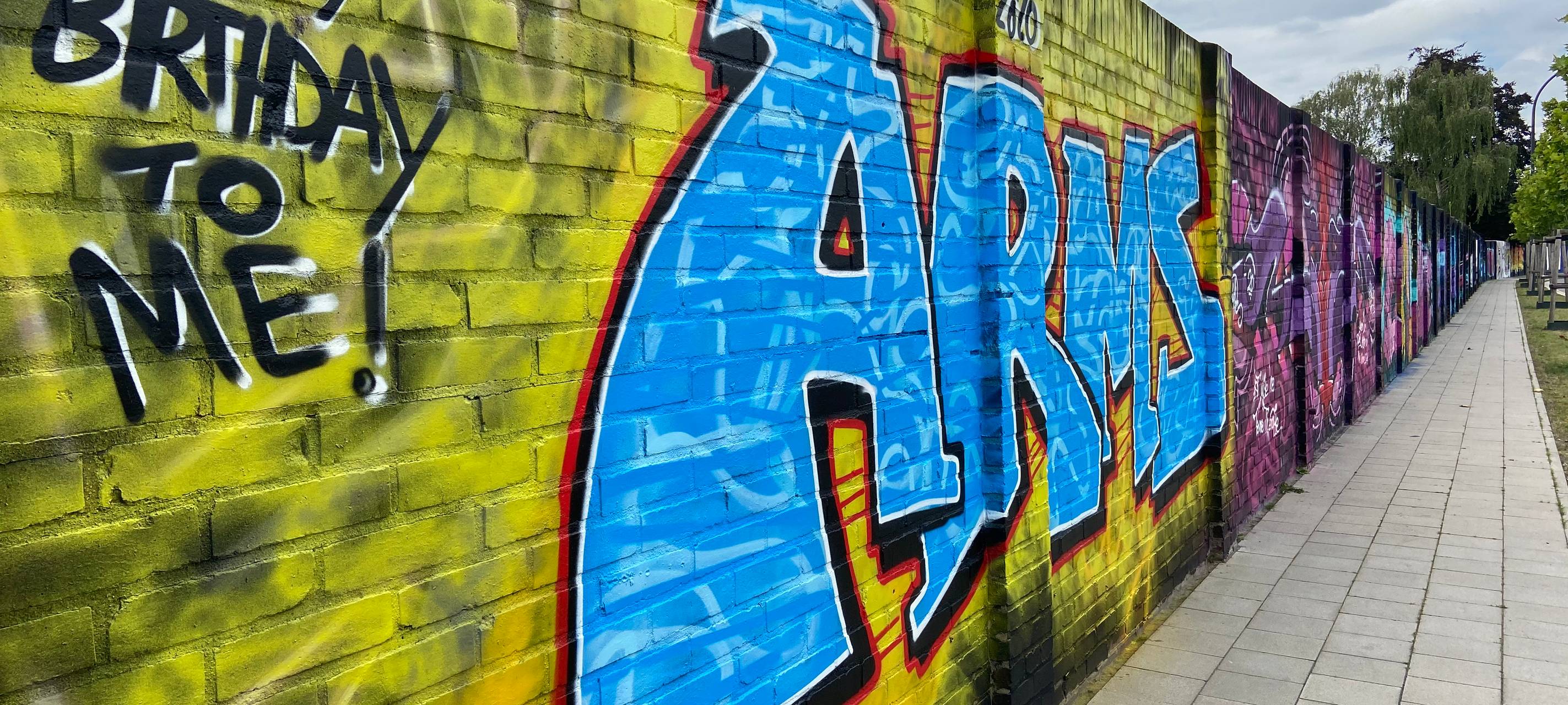 Hamms erste legale Graffiti-Wand