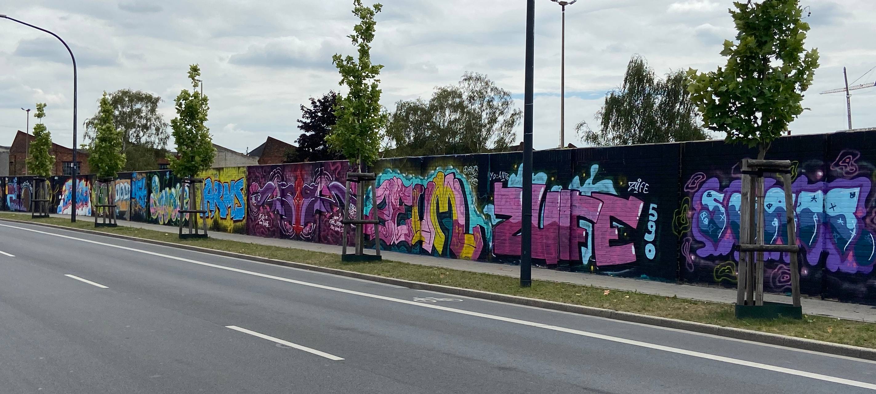 Hamms erste legale Graffiti-Wand