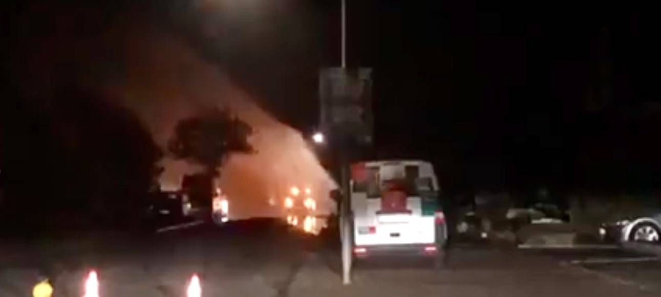 20 Meter hohe Wasserfontäne