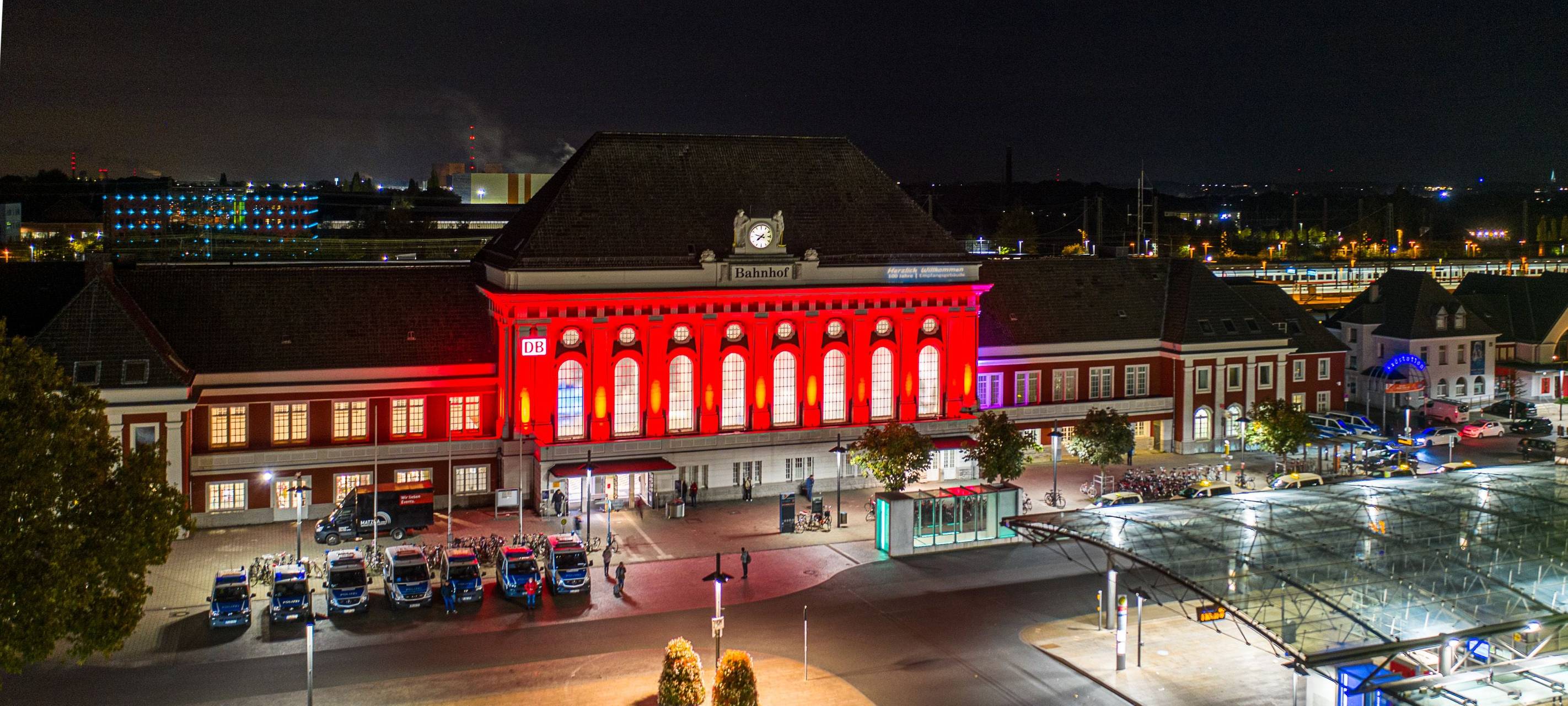 Hammer Hauptbahnhof erstrahlt zum 100-Jährigen