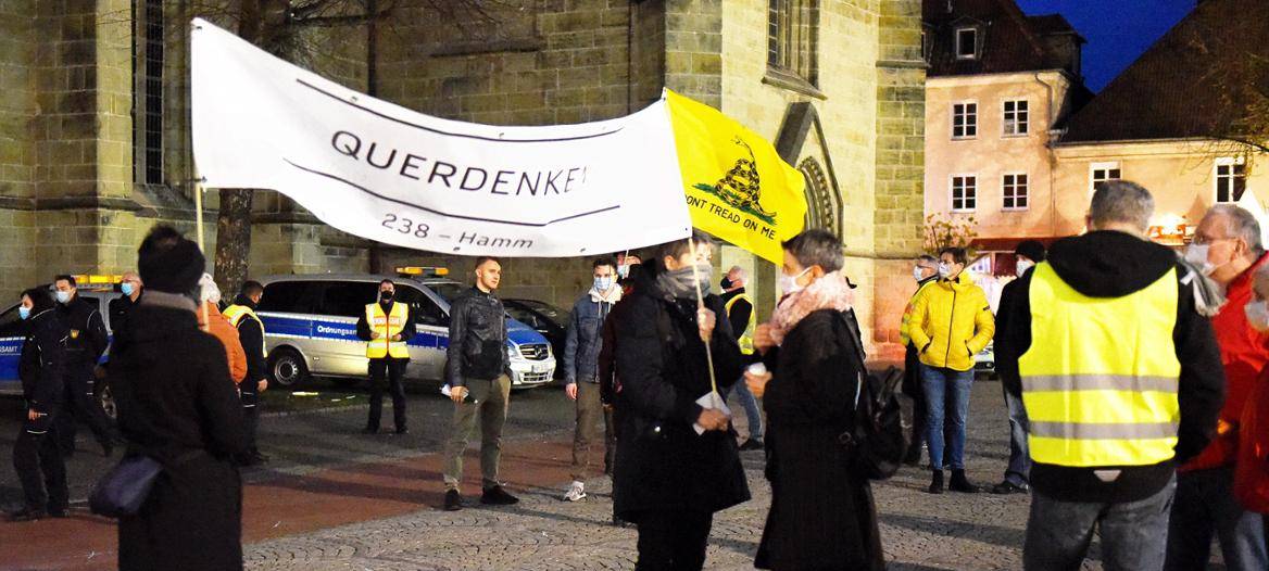 Demo gegen die geltenden Corona-Auflagen