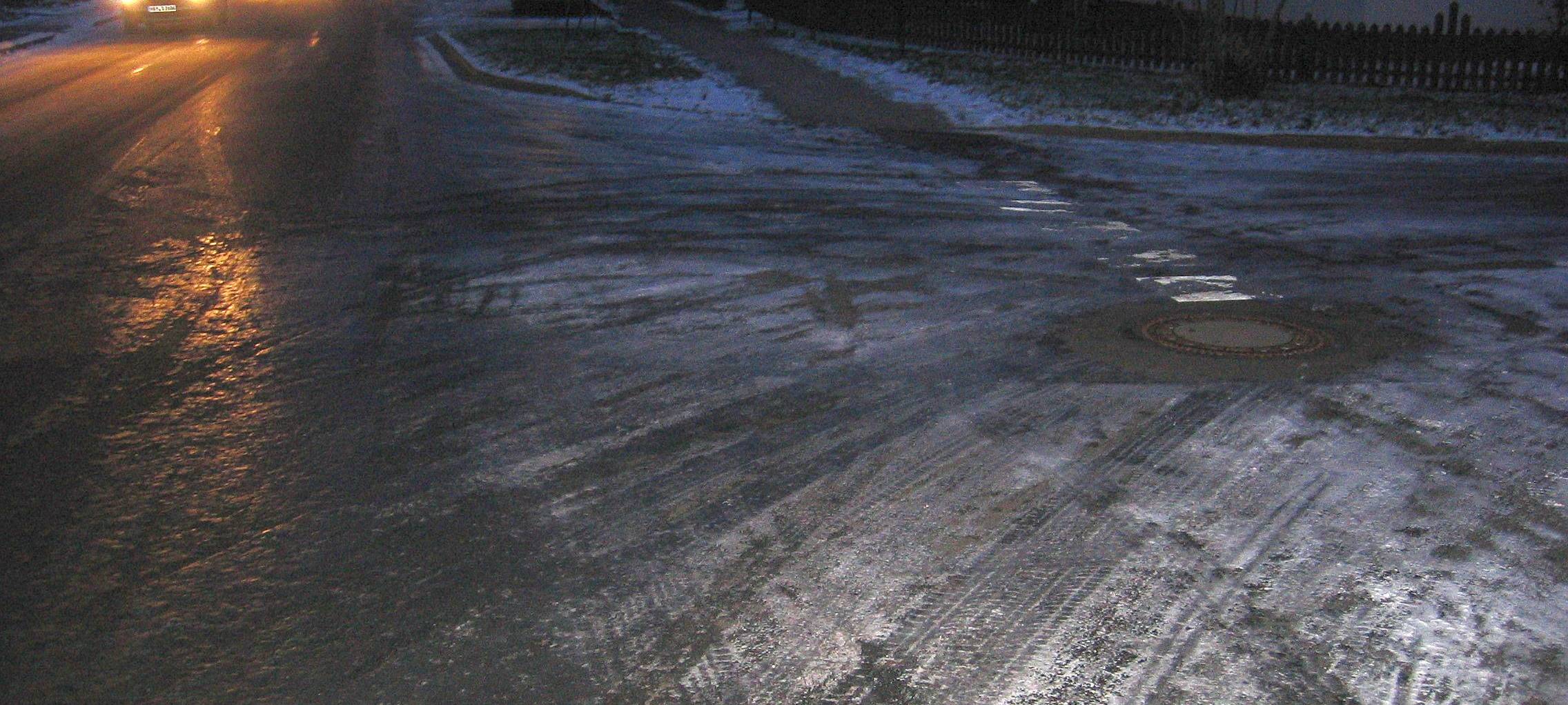 Glättegefahr auf den Straßen