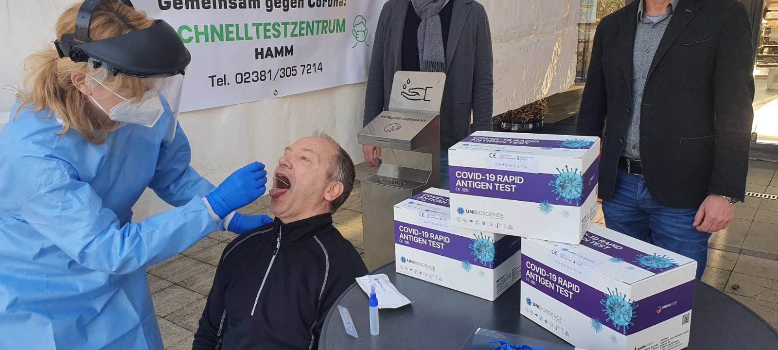 Schnelltestzentren in Hamm bleiben weiter geöffnet