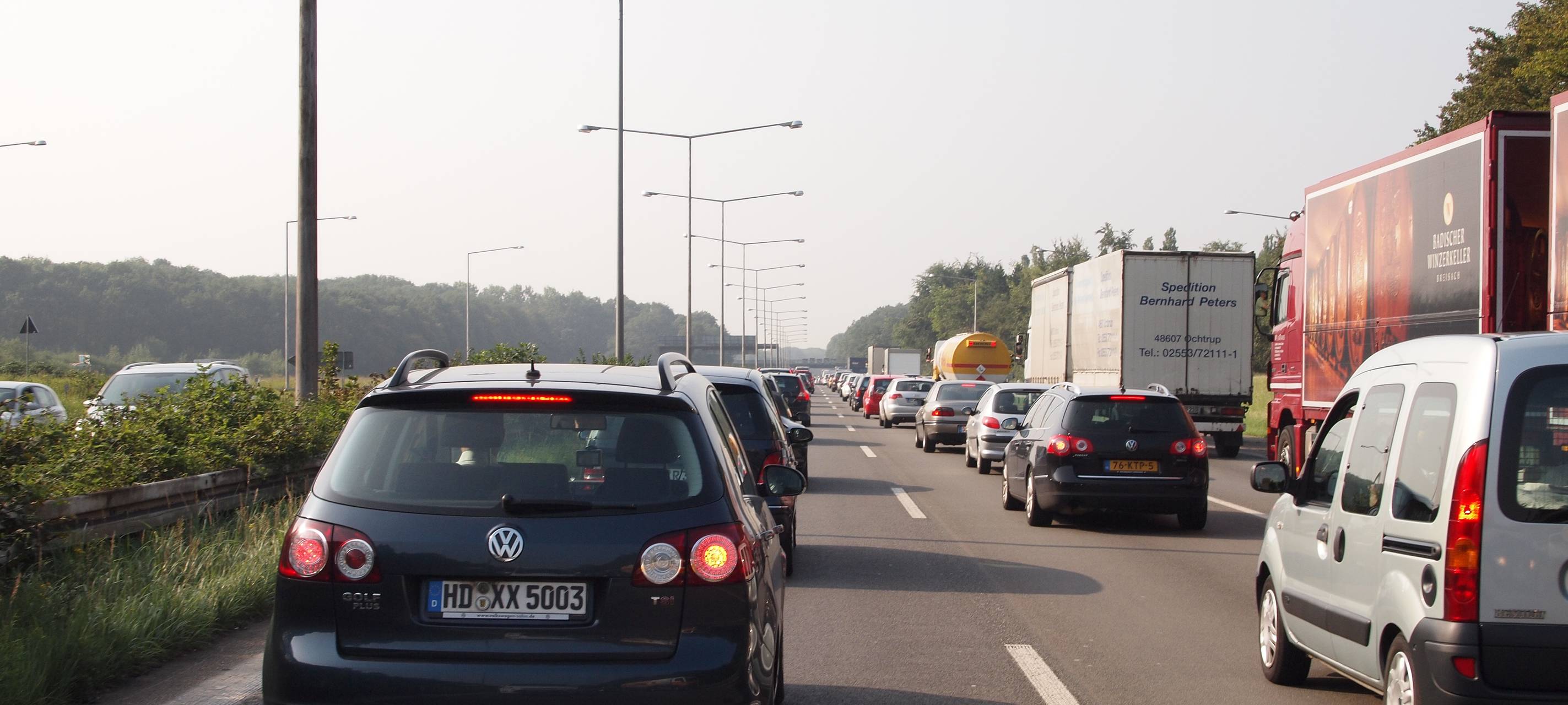 Auf der A 2 ist es heute eng