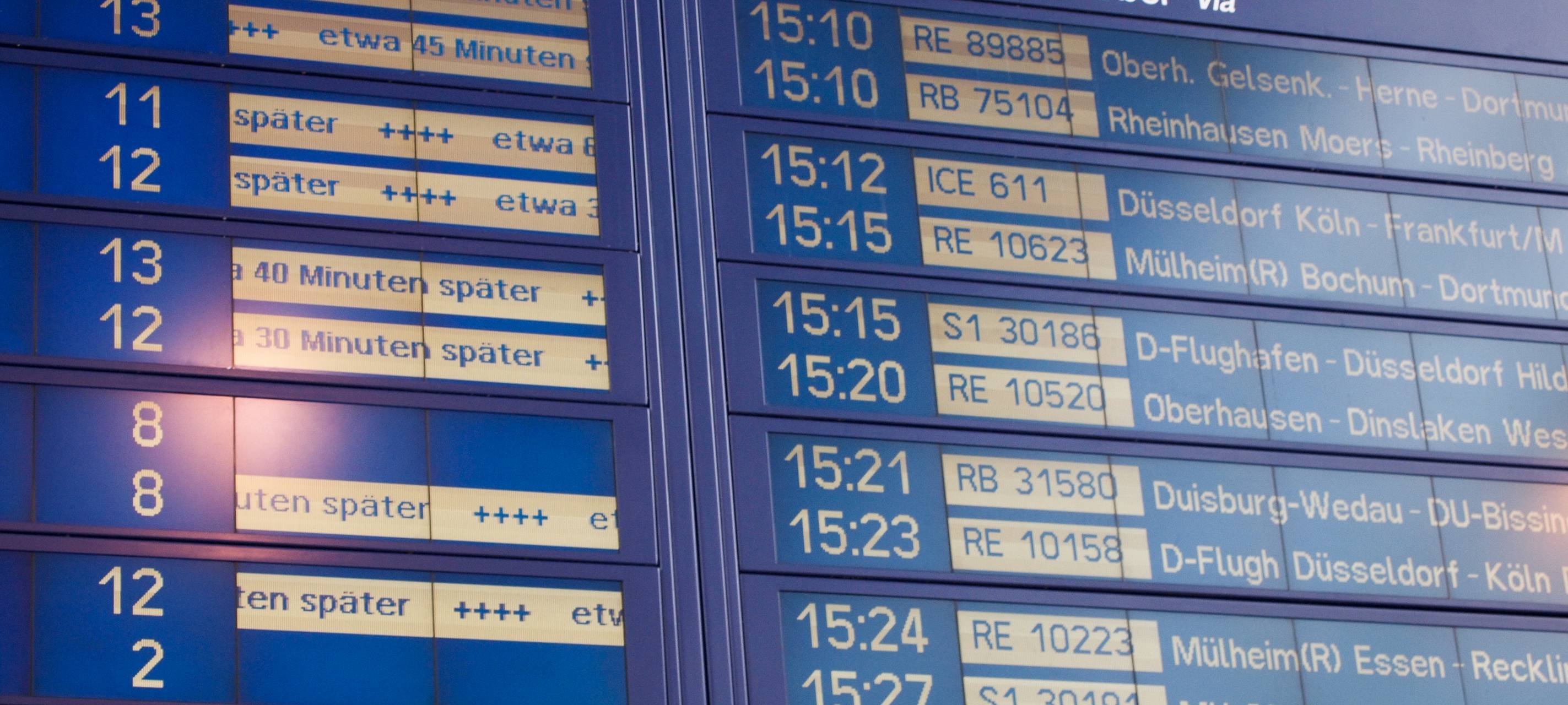 ICE statt Regio: Bei Verspätung schneller ans Ziel kommen