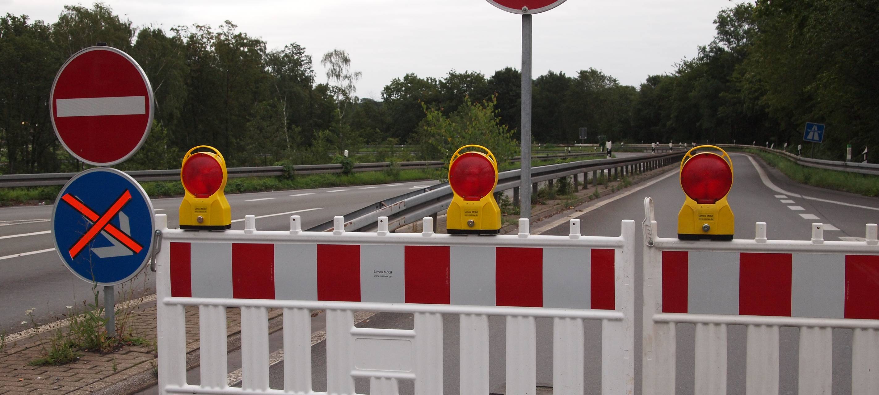 Auffahrt zur A2 heute in Teilen gesperrt