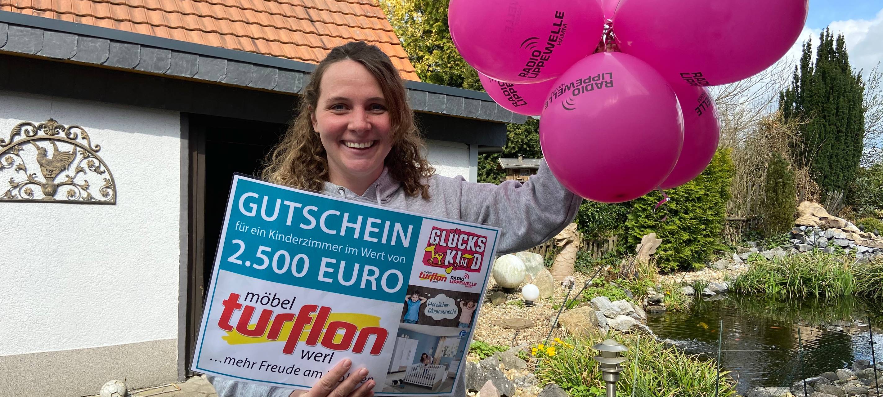 Lena gewinnt die Aktion Glückskind