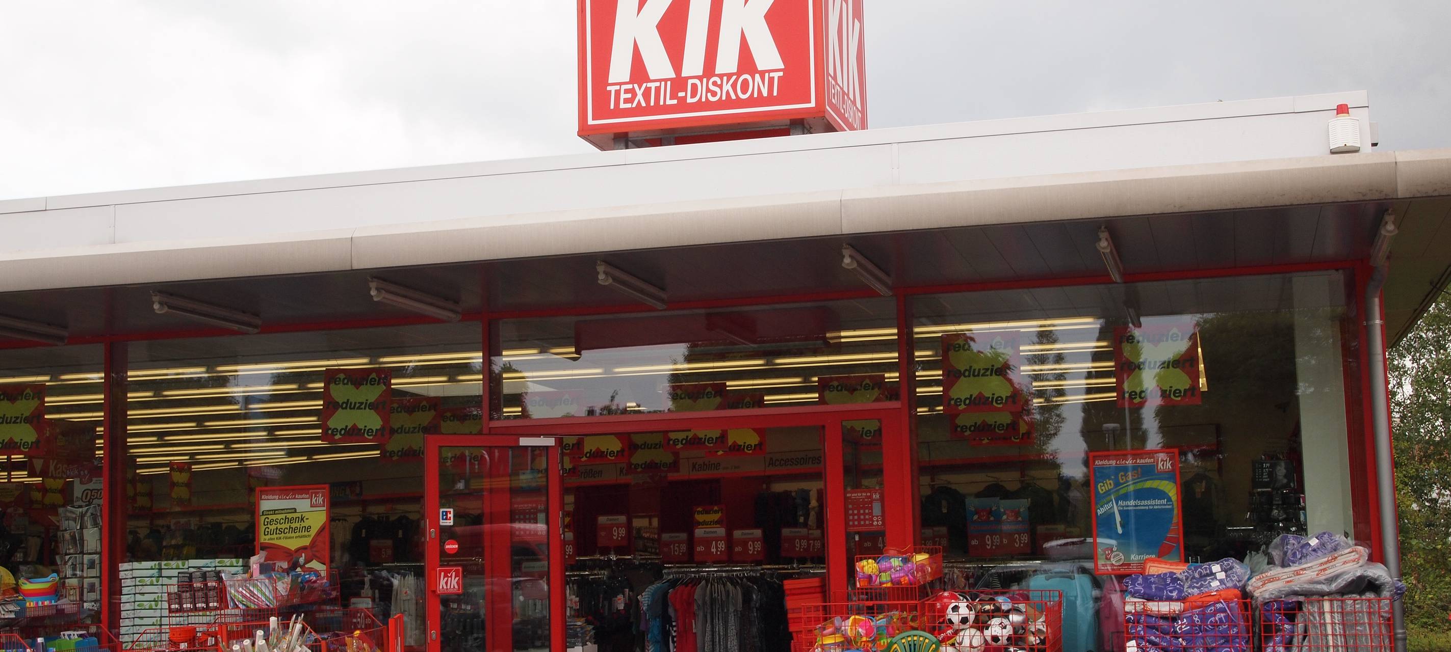 Der Discounter Kik schließt zwei Filialen in Hamm