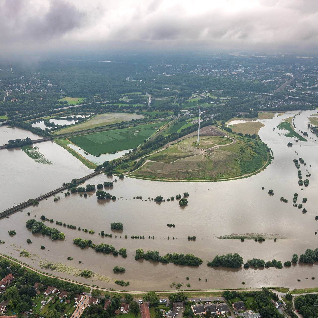Ruhrhochwasser in Mülheim 2021