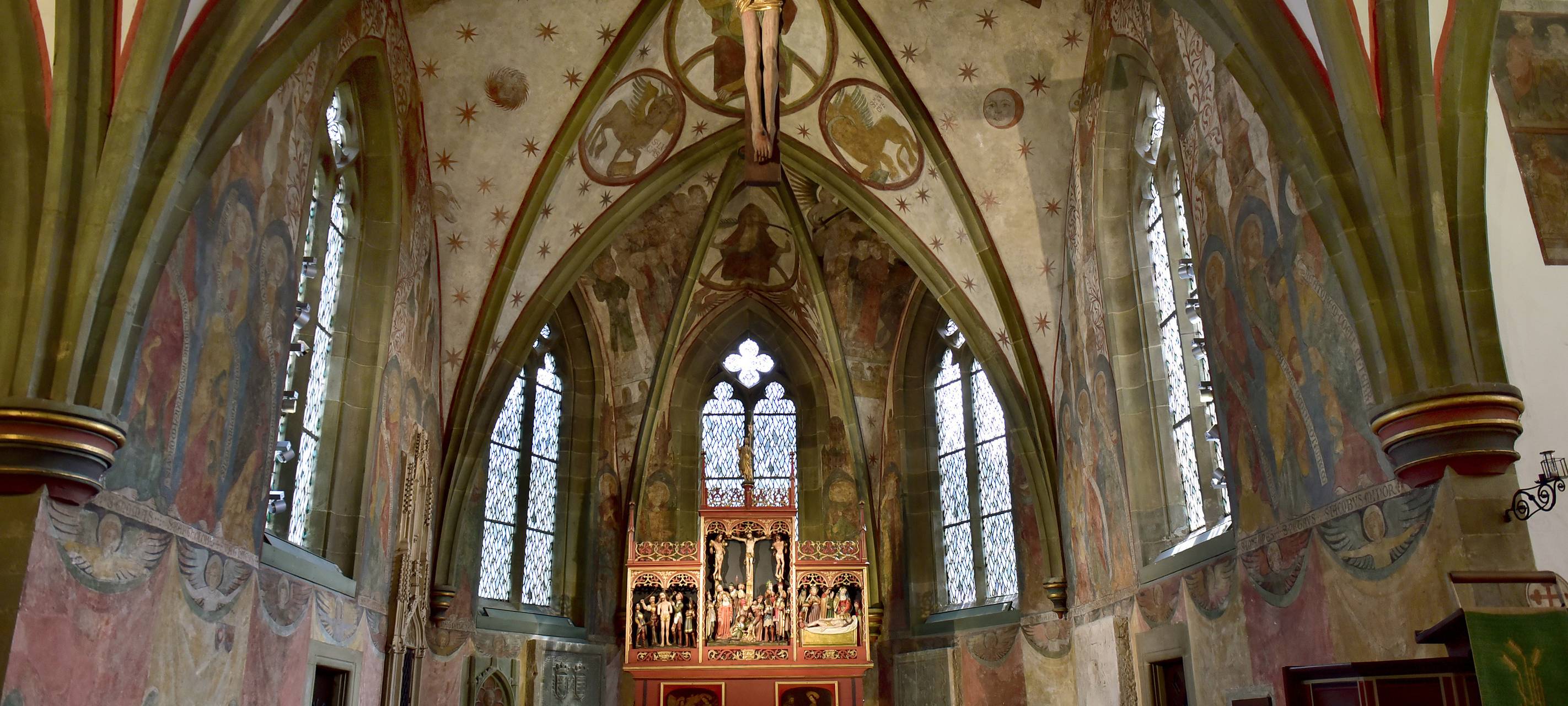 Eine Kirche in Hamm von Innen.