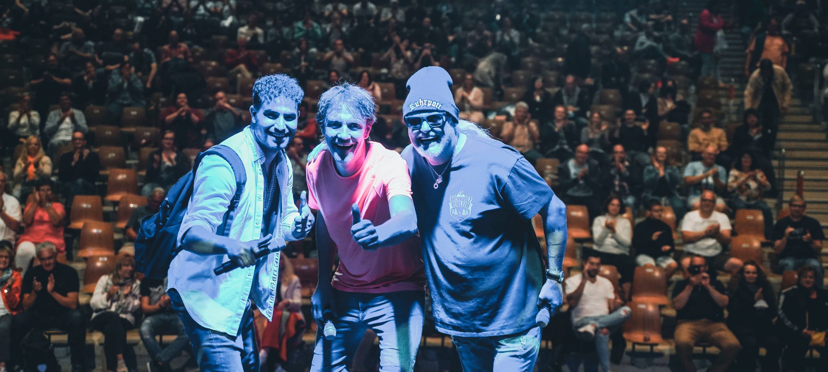600 Besucher beim "Lachkrampf" an der Waldbühne in Hamm