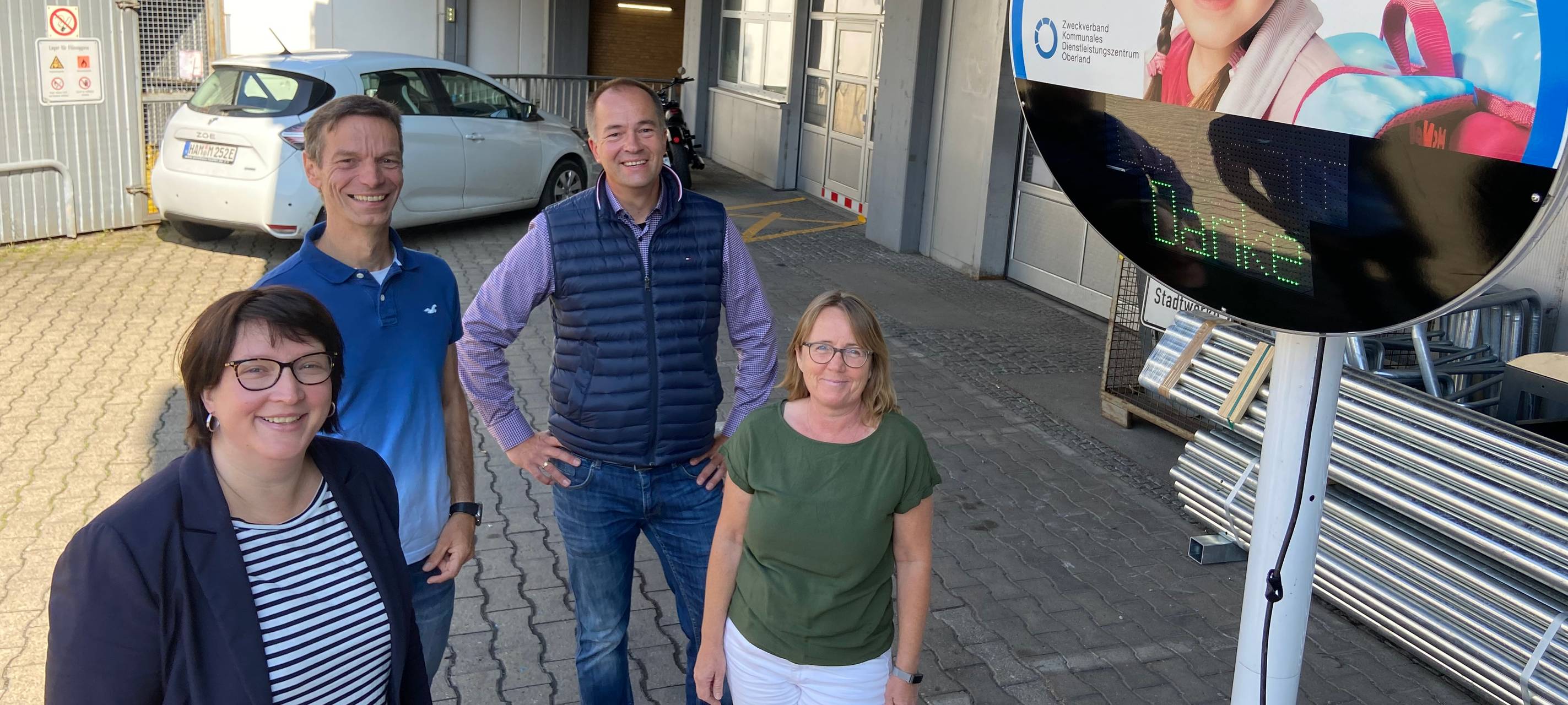 Digitale Hinweisschilder für die Straßen in Hamm