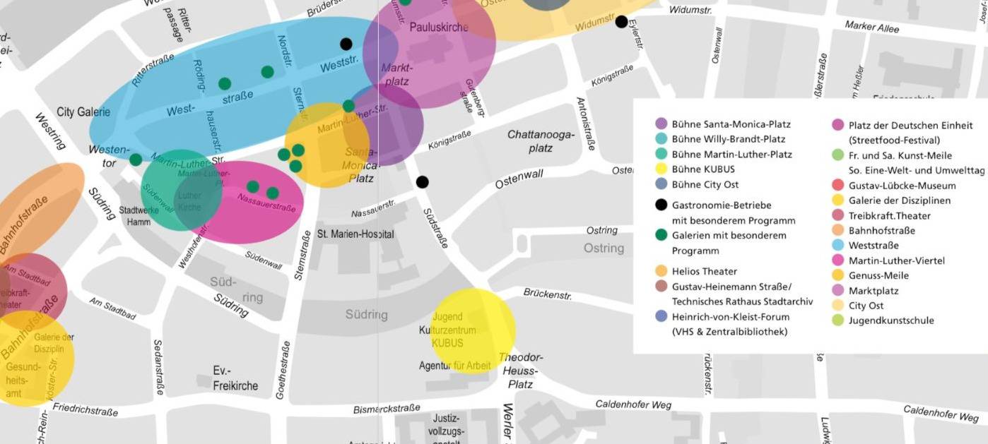 Lageplan des Festivals Hamm hoch 4