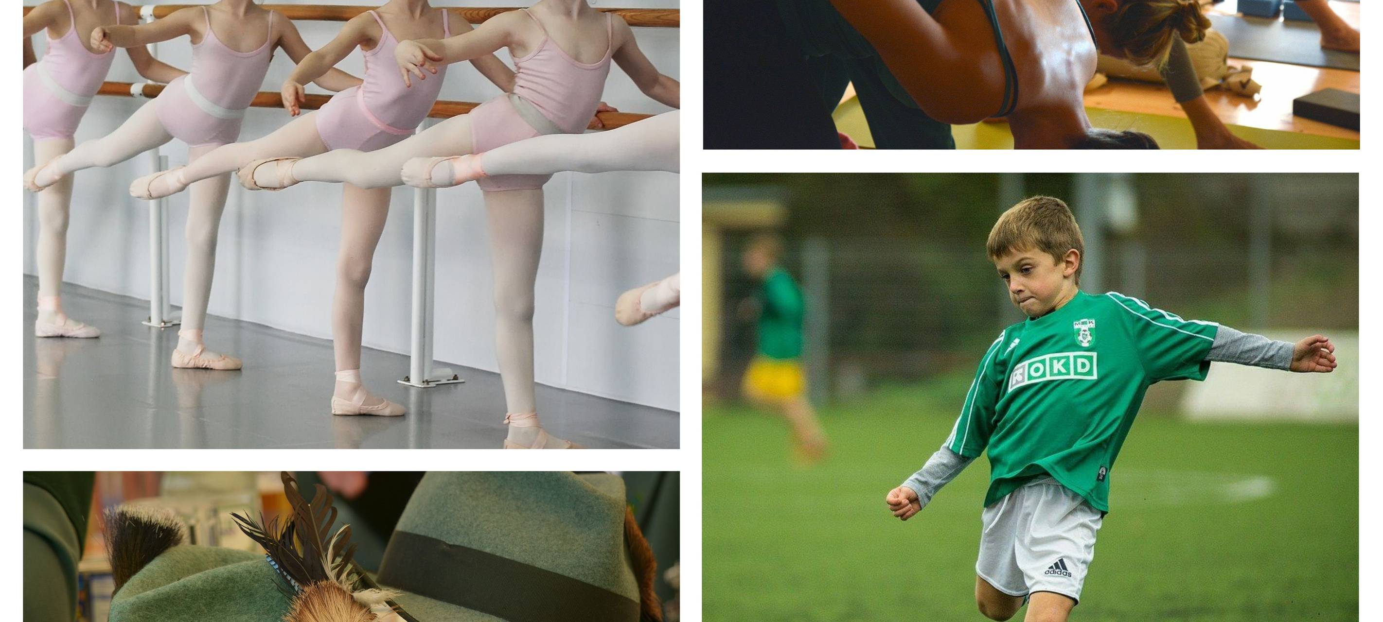 Collage verschiedener Vereine.