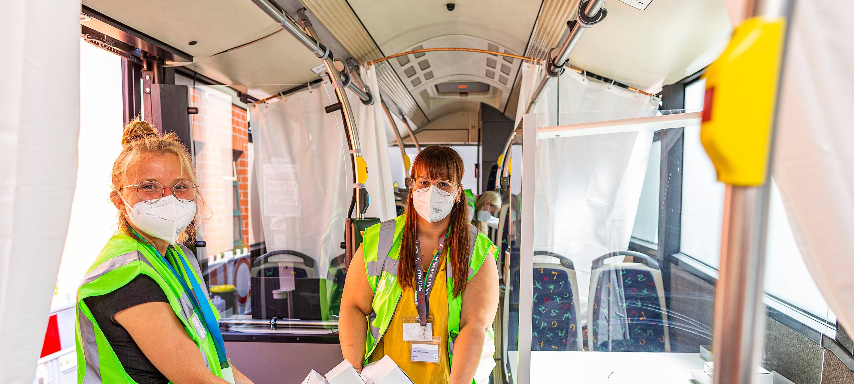 Impfbus ersetzt Impfzentrum in Hamm