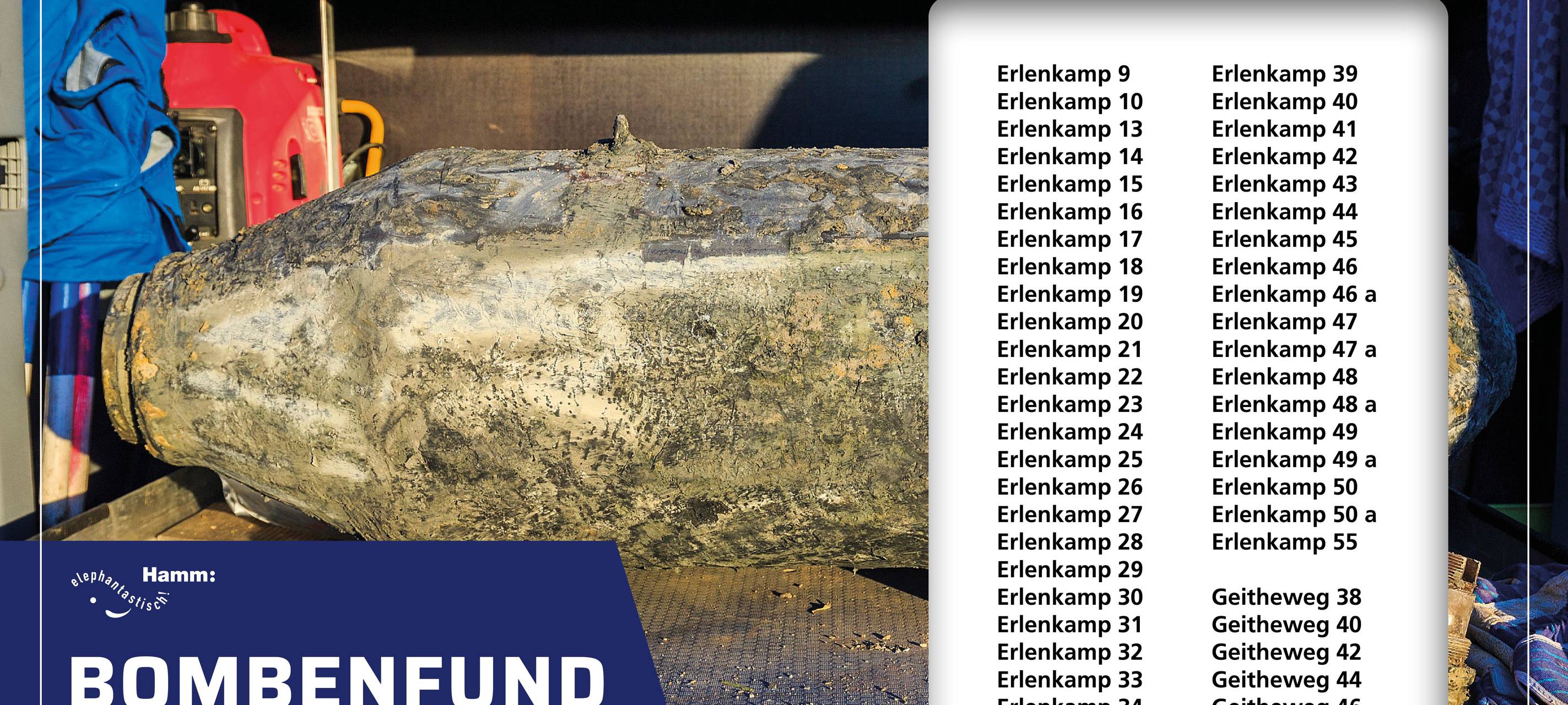 Bombe in Hamm Braam-Ostwennemar ist entschärft