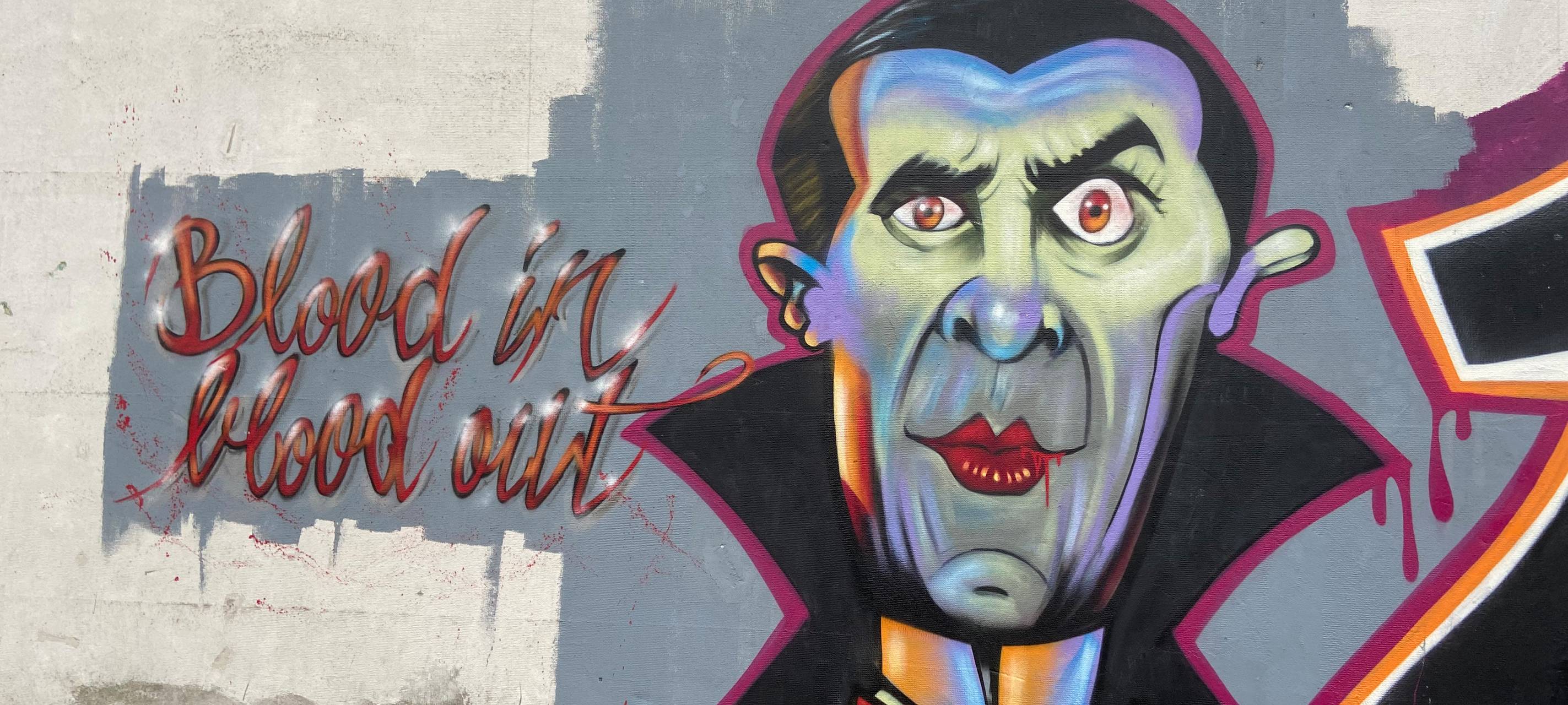 Graffiti Kunst für die Kinowand in Hamm